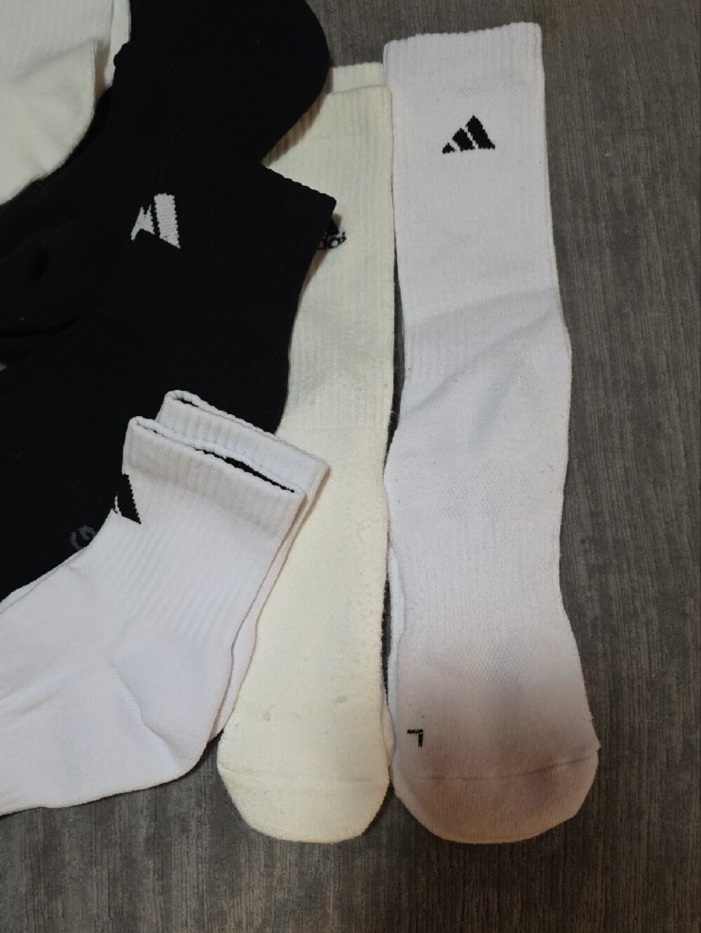 adidas Men's Athletic Crew & Ankle Socks - Sz L - Picture 2 of 4